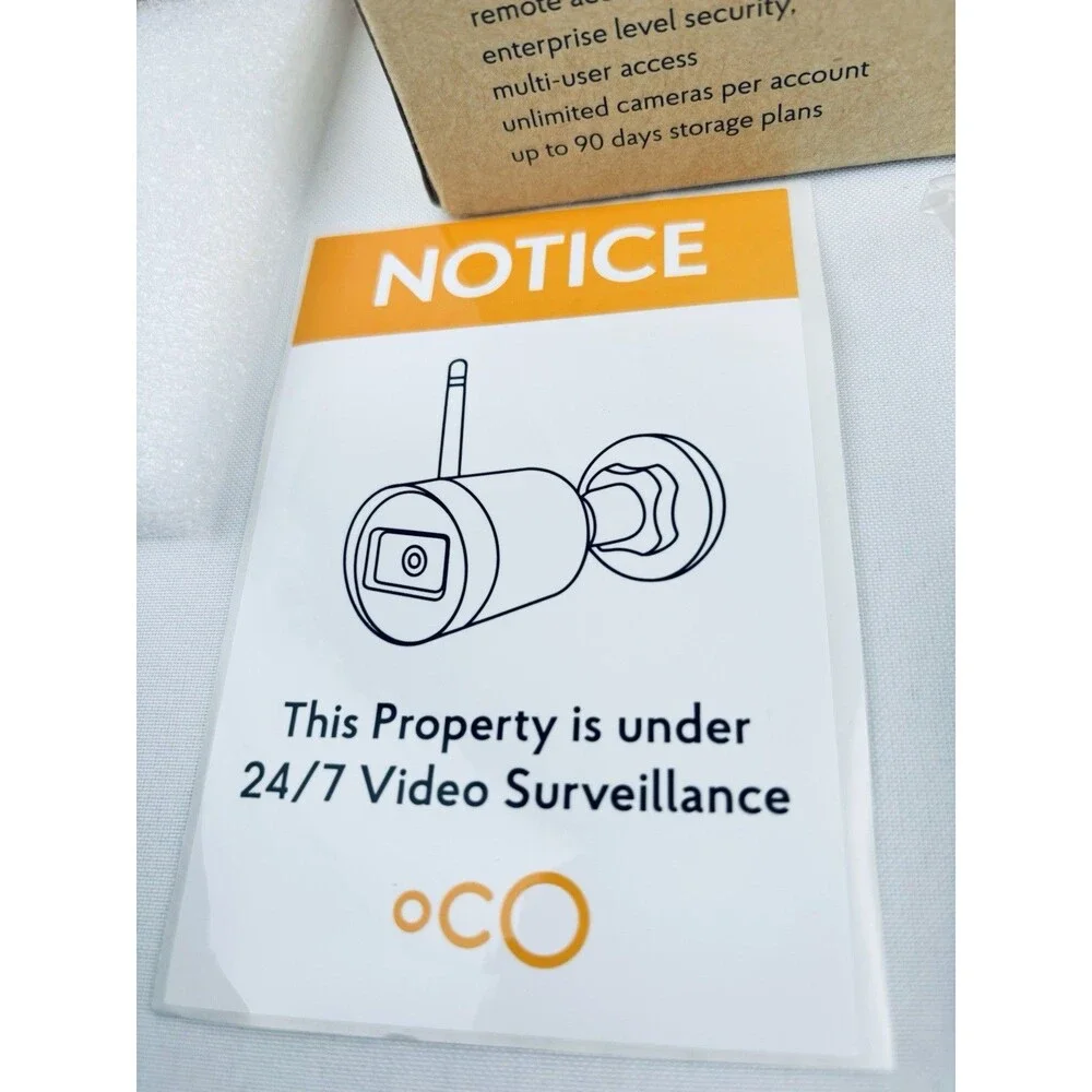 OCO Pro‎ Bullet v3 Wi-Fi 1080p Wireless Security Camera Cloud Night Vision & Mic